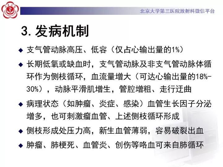 【病例】支气管动脉相关的咯血1例CT影像表现