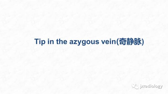 【PPT】PICC尖端的胸片定位