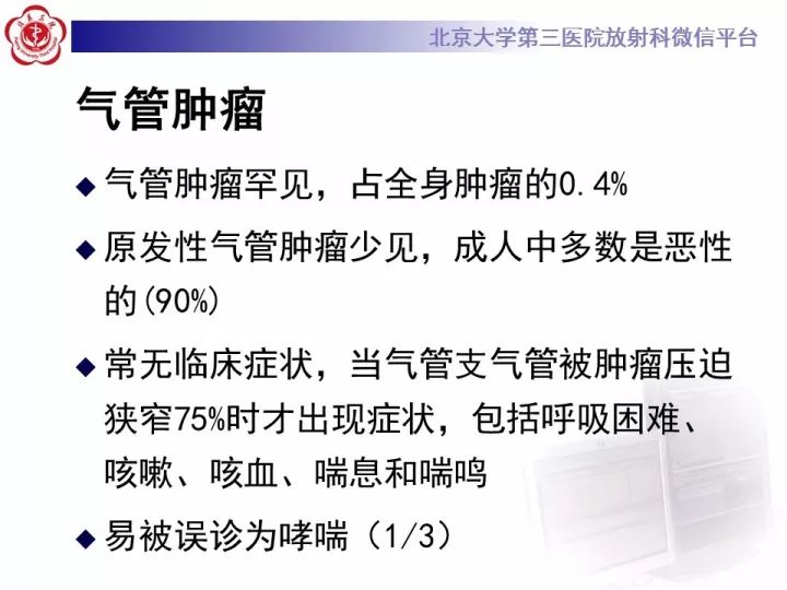 【病例】气管肿瘤1例CT影像诊断