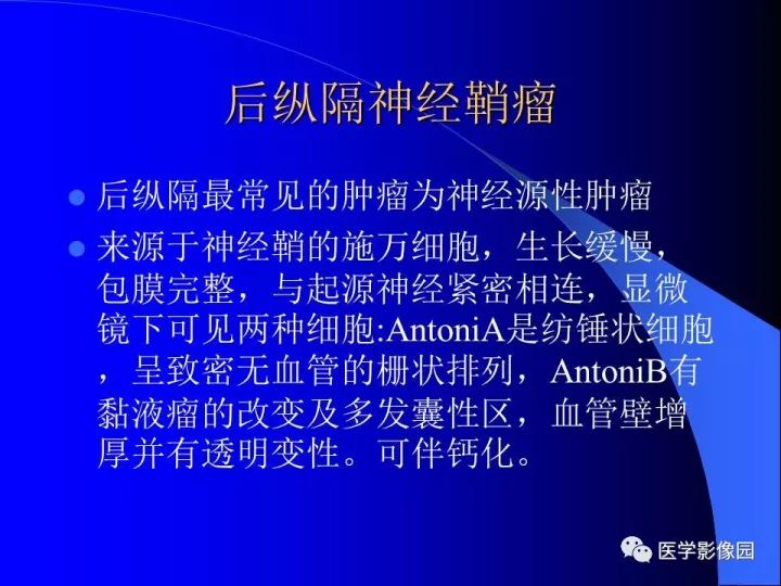【病例】后纵隔神经鞘瘤1例CT及MR影像表现