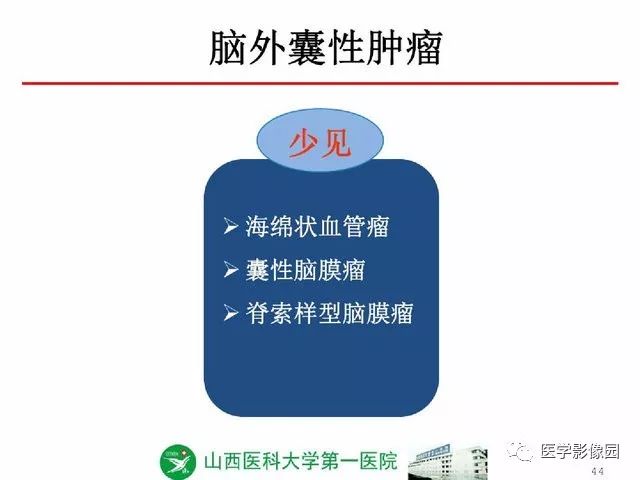 【PPT】颅内少见囊性肿瘤性病变影像诊断