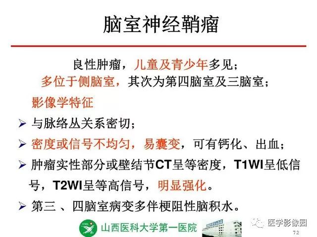 【PPT】颅内少见囊性肿瘤性病变影像诊断