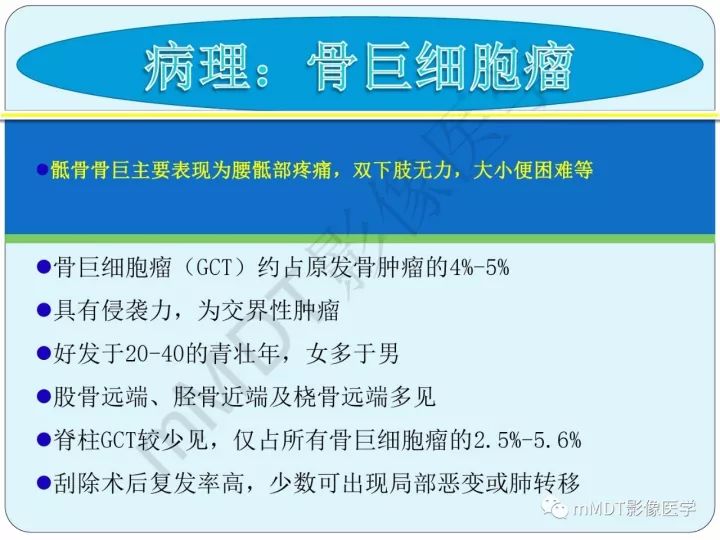 【PPT】骶骨骨巨细胞瘤影像诊断