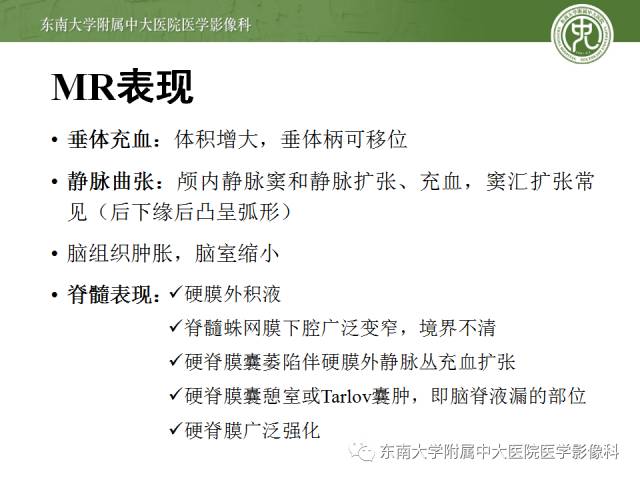 【病例】低颅压综合征1例MR影像表现