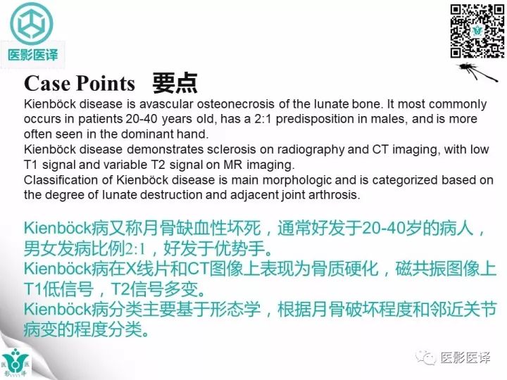 【病例】月骨缺血性坏死1例X线MR