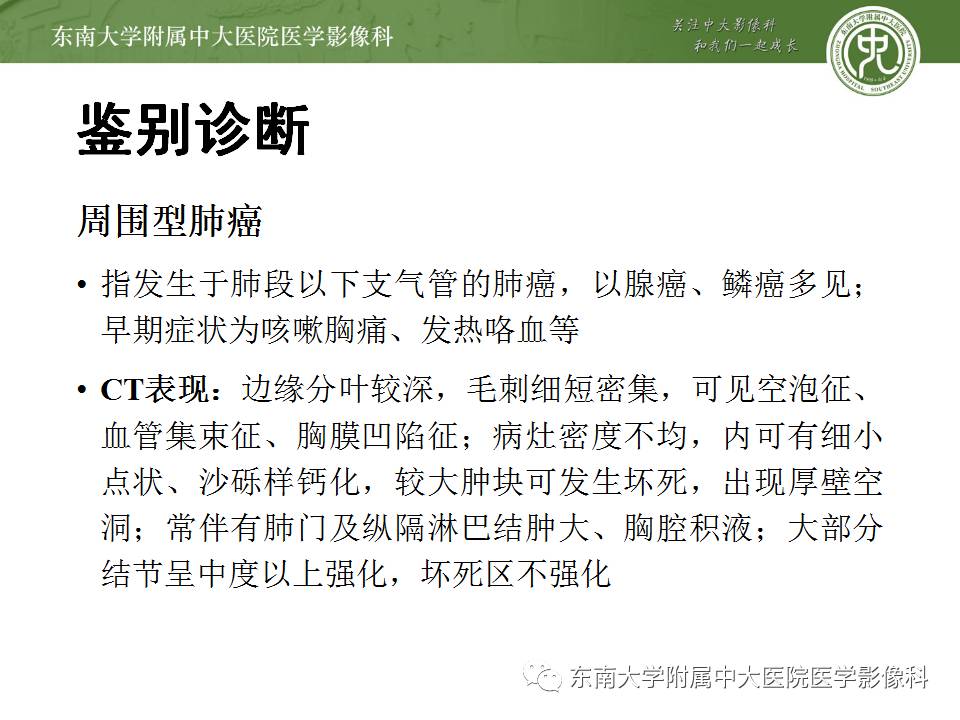 【病例】成人肺母细胞瘤1例CT影像表现