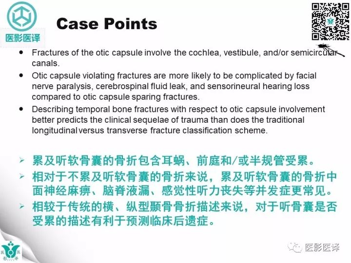 【病例】累及听软骨囊的颞骨骨折1例CT