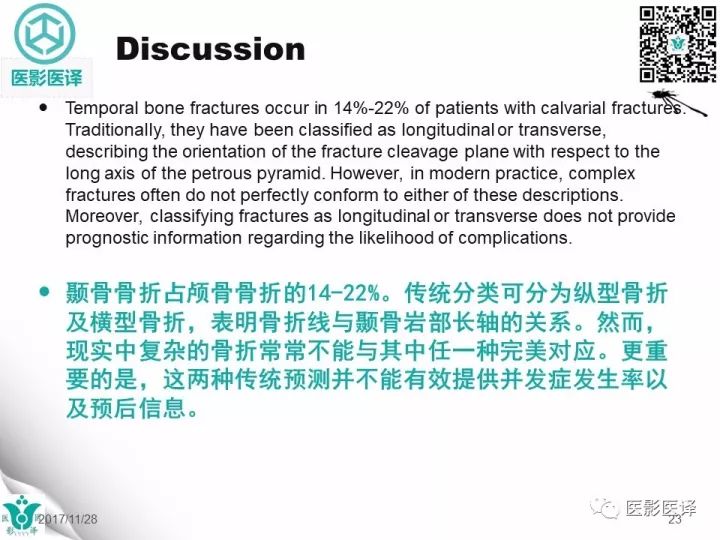 【病例】累及听软骨囊的颞骨骨折1例CT
