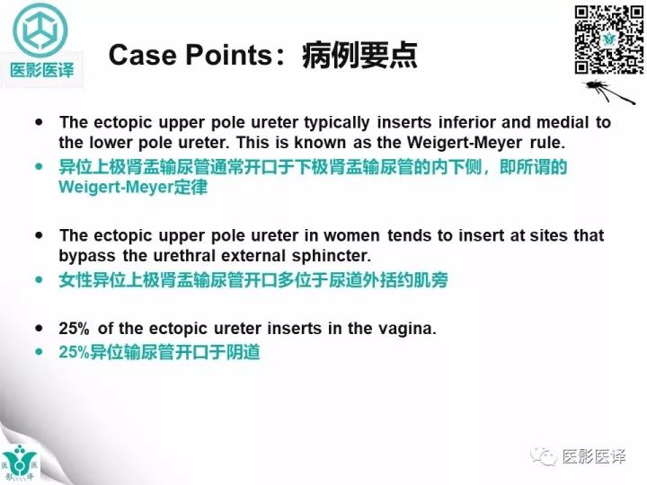 【病例】肾盂输尿管重复畸形伴异位输尿管开口于阴道壁1例CT