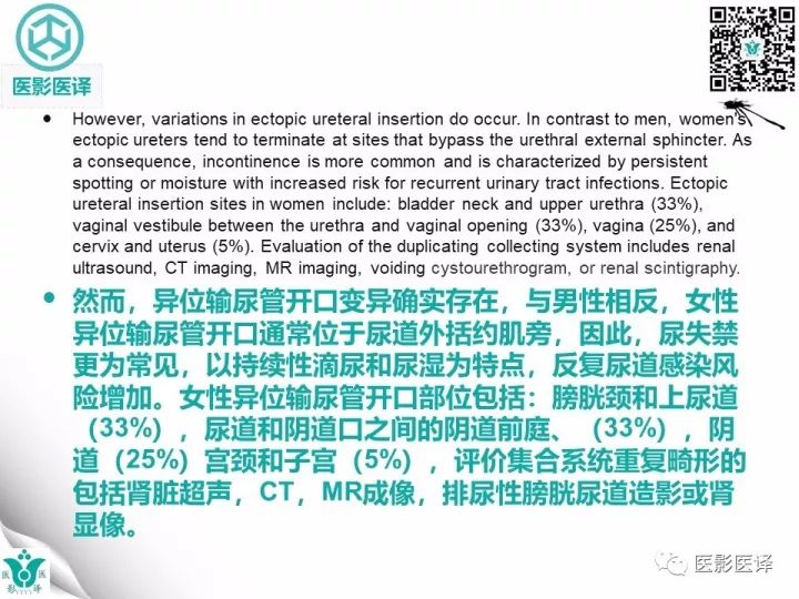 【病例】肾盂输尿管重复畸形伴异位输尿管开口于阴道壁1例CT