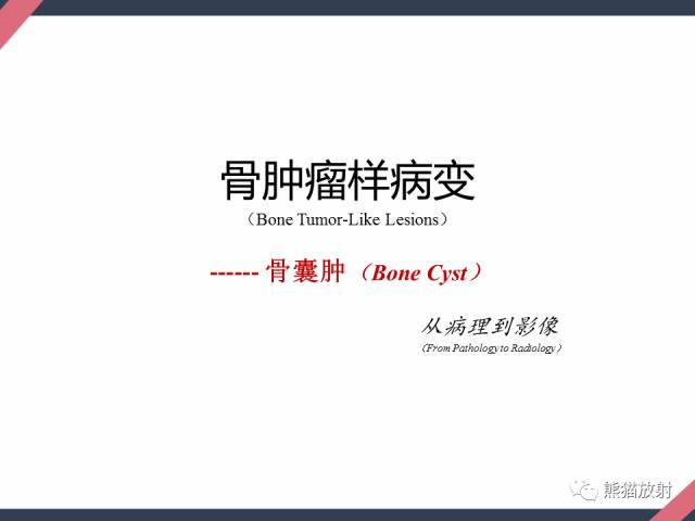 【PPT】骨肿瘤样病变——从病理到影像