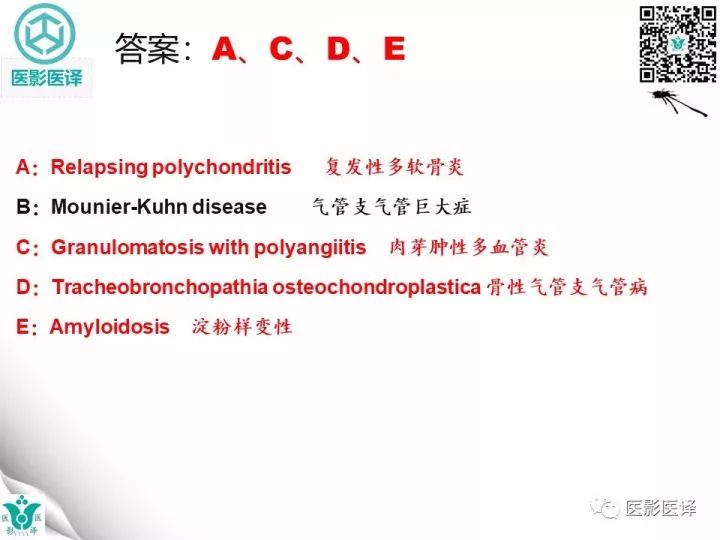 【病例】骨化性气管支气管病1例CT影像表现