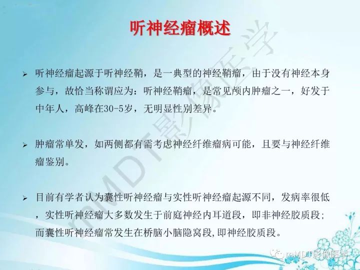 【PPT】听神经鞘瘤