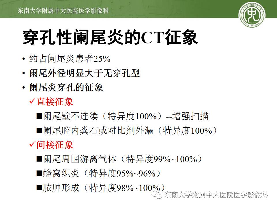 【病例】阑尾炎1例CT影像表现