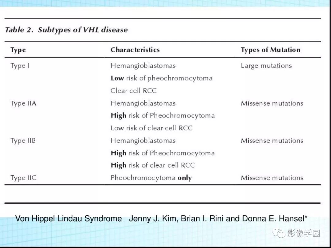 【病例】Von Hippel-Lindau综合征1例CT影像表现
