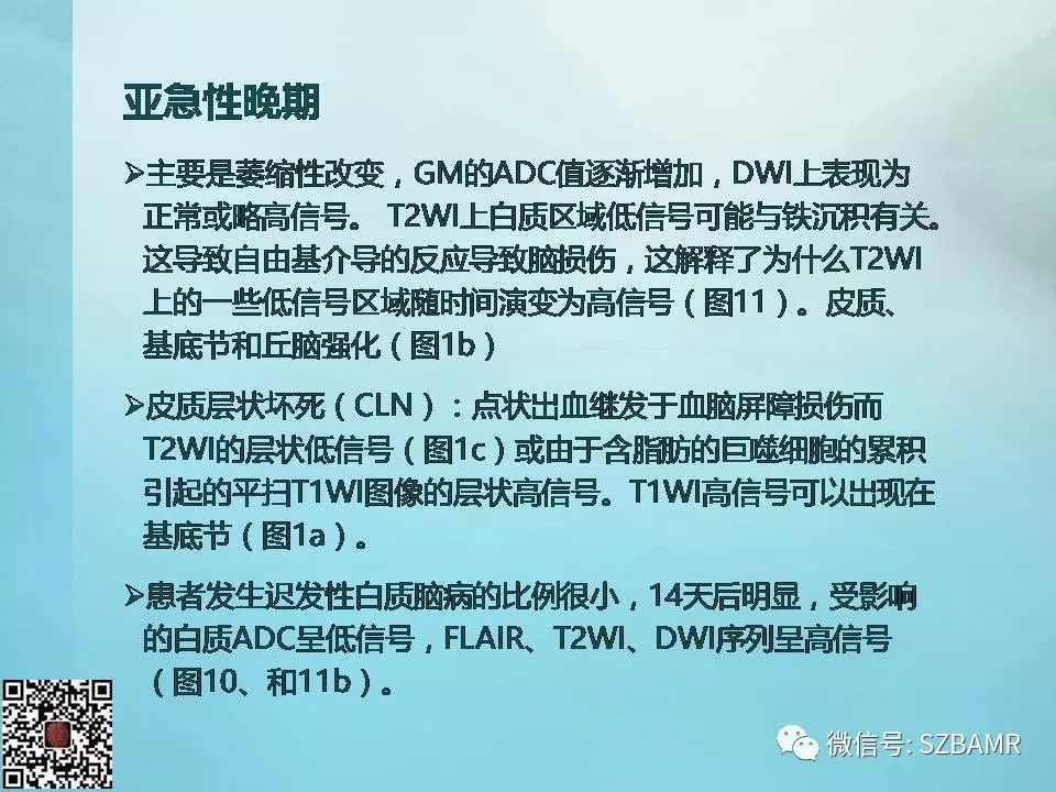 【PPT】非新生儿缺氧缺血性脑病的病理生理学改变及CT和MRI表现