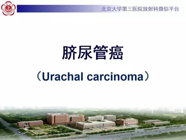 【病例】脐尿管癌1例CT影像诊断