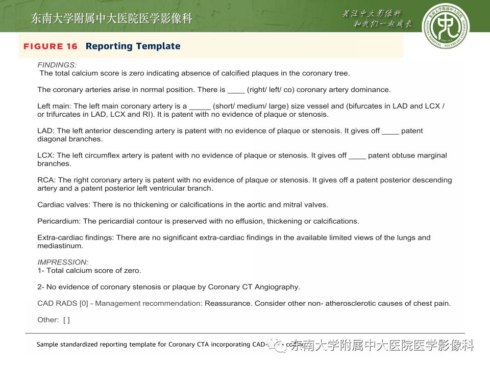 【病例】冠脉CTA一例—冠脉疾病报告和数据系统