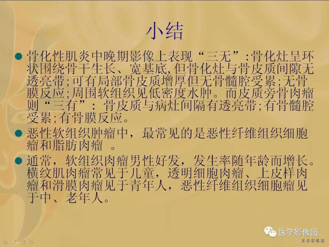 【病例】骨化性肌炎1例X线CT及MR影像表现