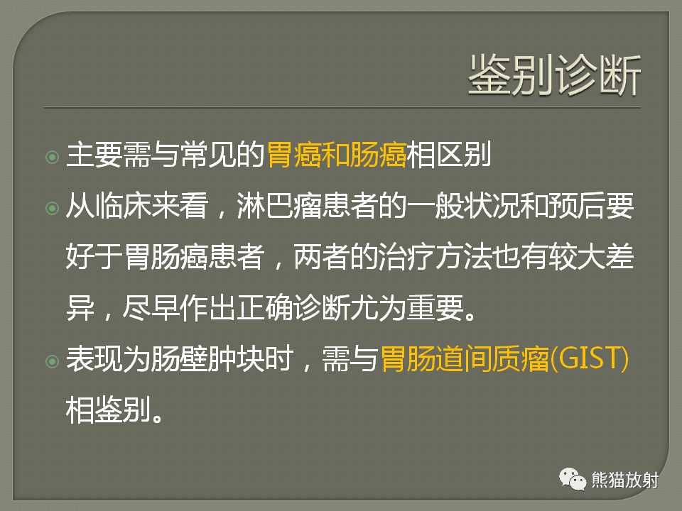 【PPT】原发性胃肠道淋巴瘤的影像诊断及鉴别诊断