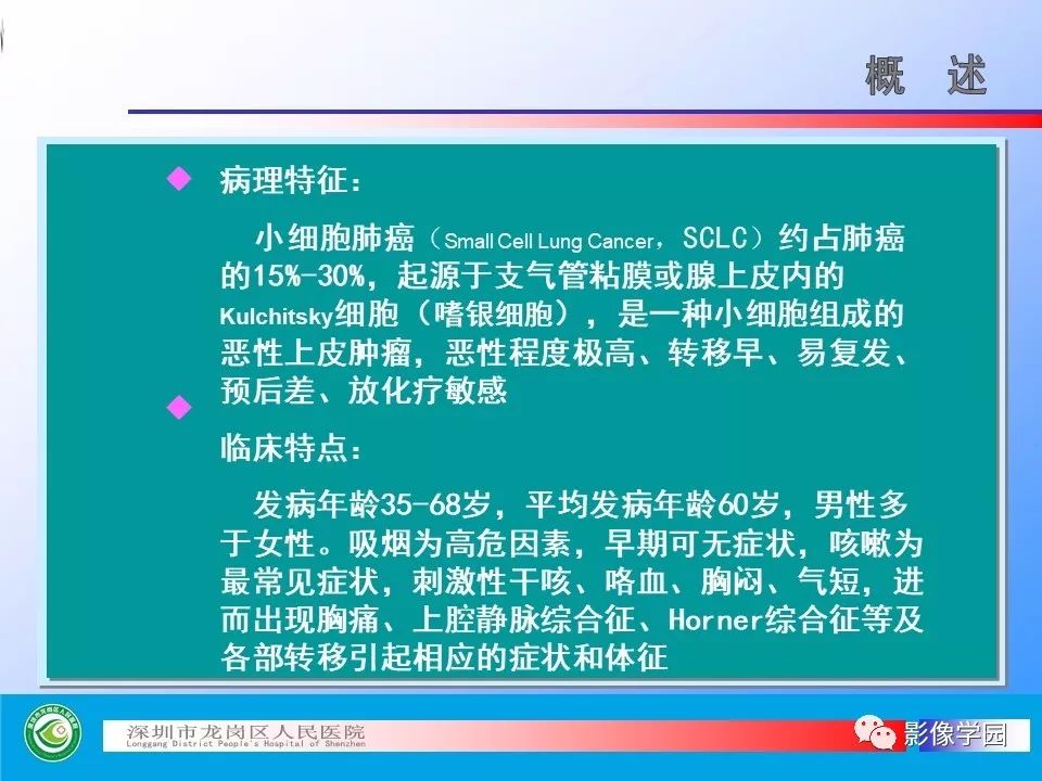 【PPT】小细胞肺癌的CT诊断和鉴别诊断