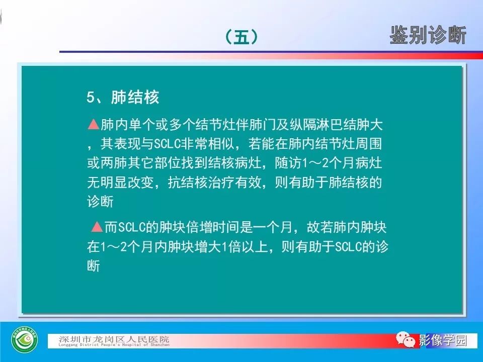 【PPT】小细胞肺癌的CT诊断和鉴别诊断