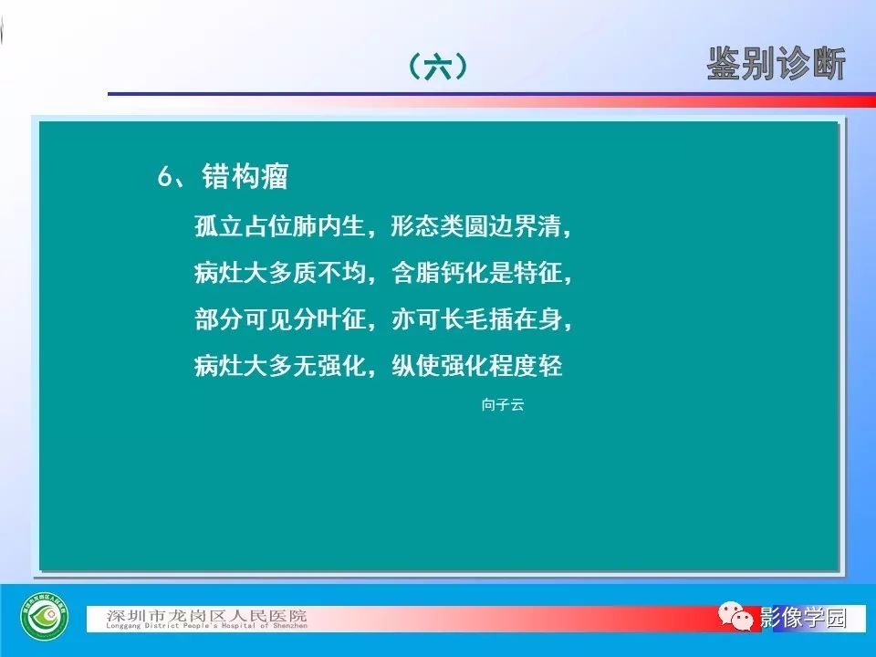 【PPT】小细胞肺癌的CT诊断和鉴别诊断