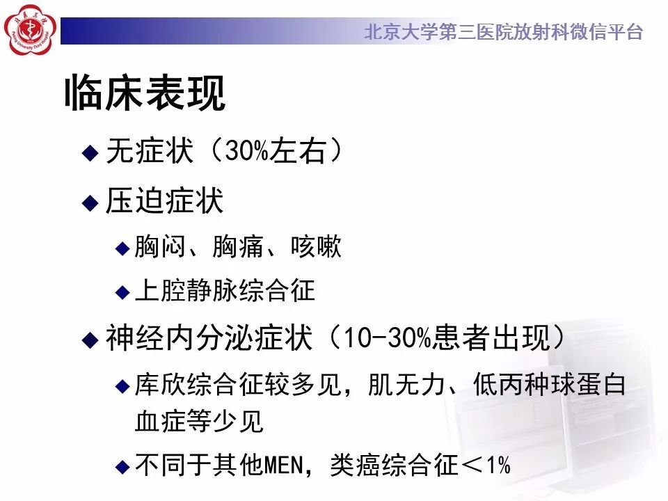 【病例】胸腺神经内分泌肿瘤1例CT影像表现