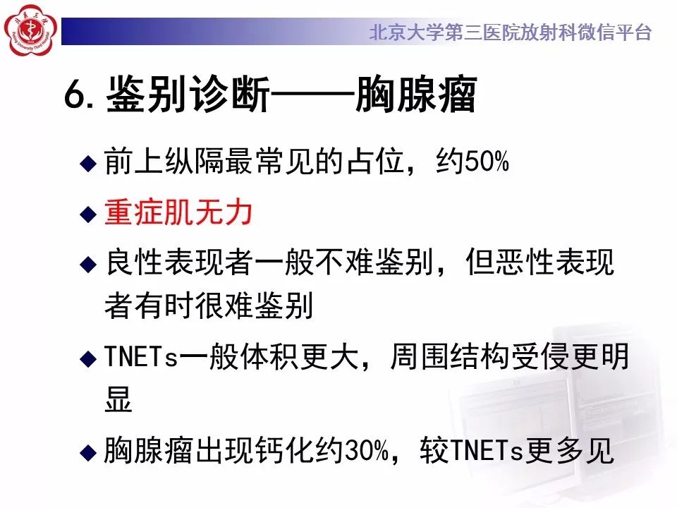 【病例】胸腺神经内分泌肿瘤1例CT影像表现
