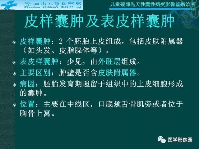 【PPT】儿童颈部先天性囊性病变影像鉴别诊断