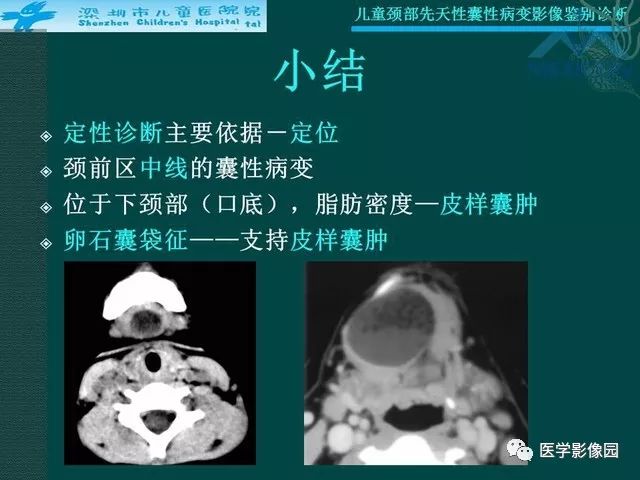 【PPT】儿童颈部先天性囊性病变影像鉴别诊断
