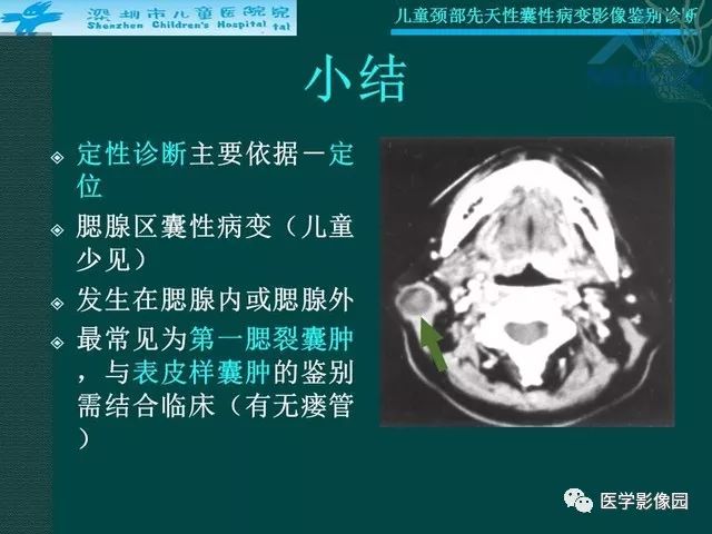 【PPT】儿童颈部先天性囊性病变影像鉴别诊断