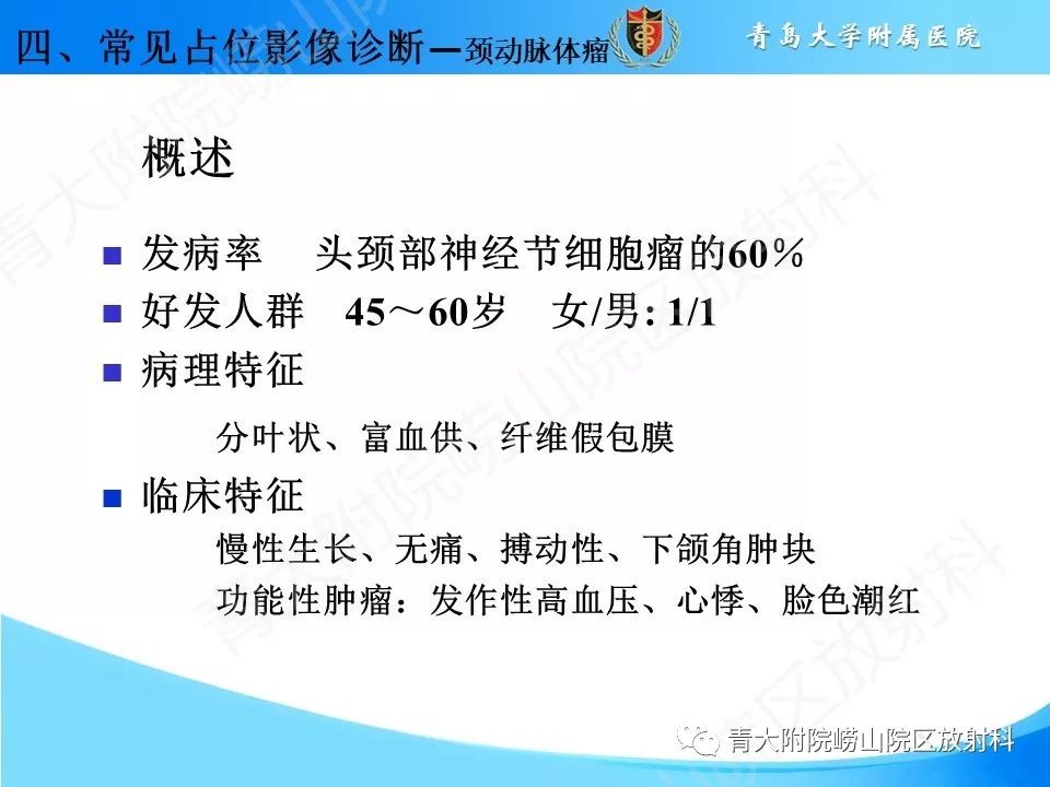 【PPT】颈动脉间隙占位性病变的影像鉴别诊断