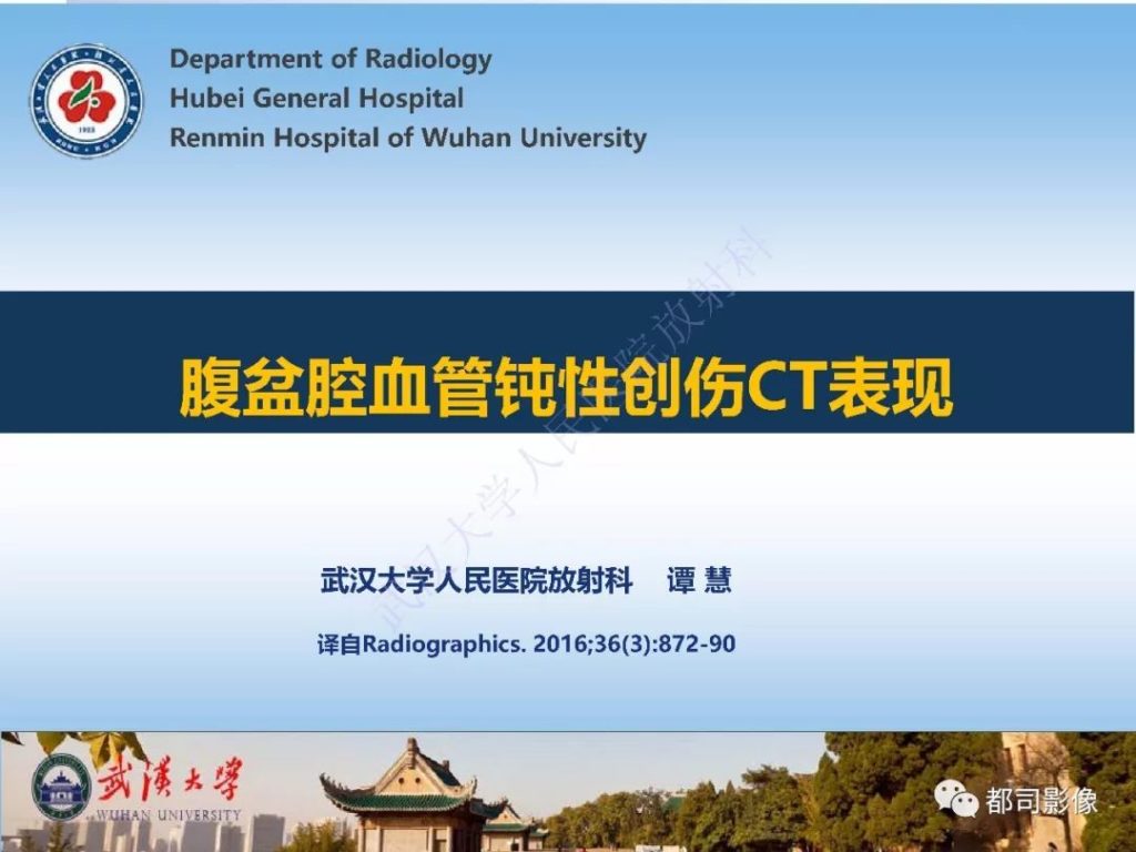 【PPT】腹盆腔血管钝性创伤CT表现