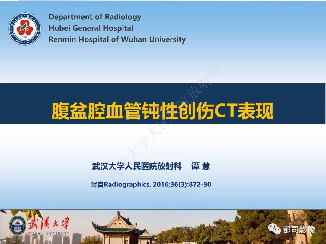 【PPT】腹盆腔血管钝性创伤CT表现