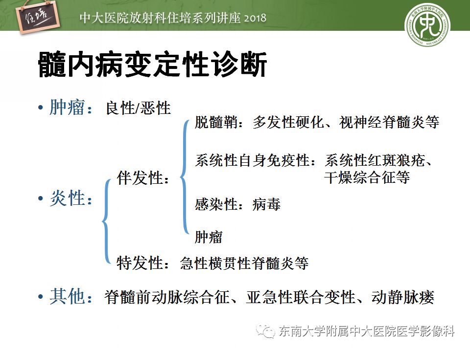 【PPT】脊髓内常见疾病的MR诊断