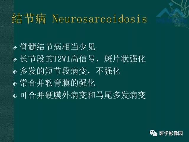 【PPT】脊髓急性炎性病变的影像诊断与鉴别诊断