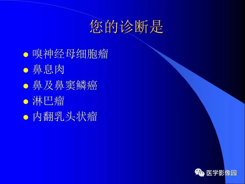 【病例】鼻腔内翻型乳头状瘤1例CT及MR影像诊断