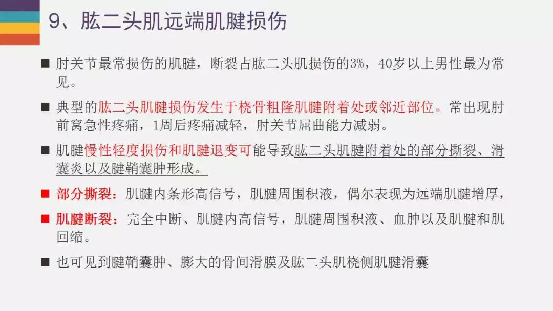 【PPT】肘关节常见病变MR诊断