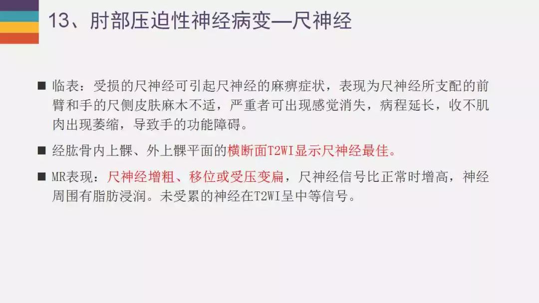 【PPT】肘关节常见病变MR诊断