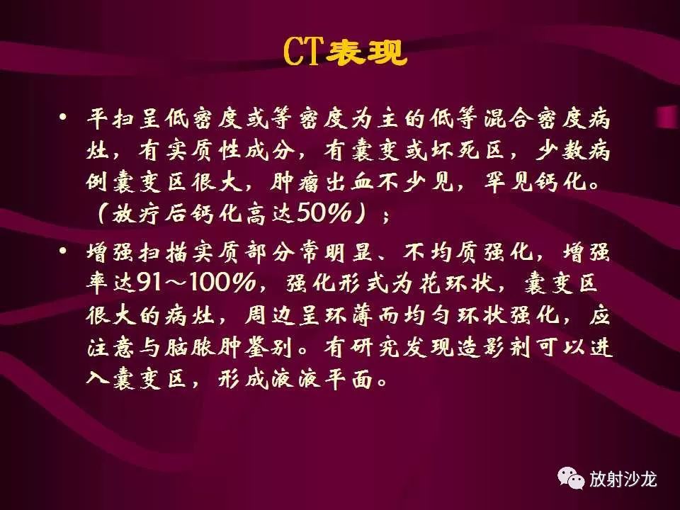 【病例】多形性胶质母细胞瘤1例CT及MR