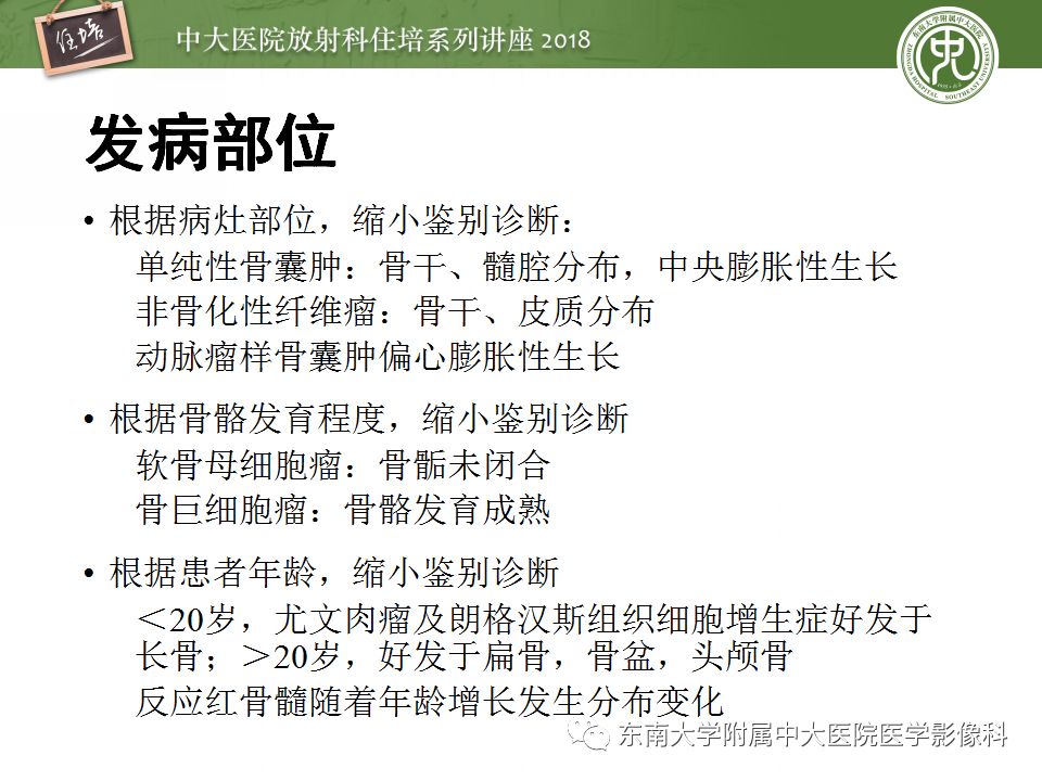 【PPT】骨肿瘤及类肿瘤病变的影像诊断思路
