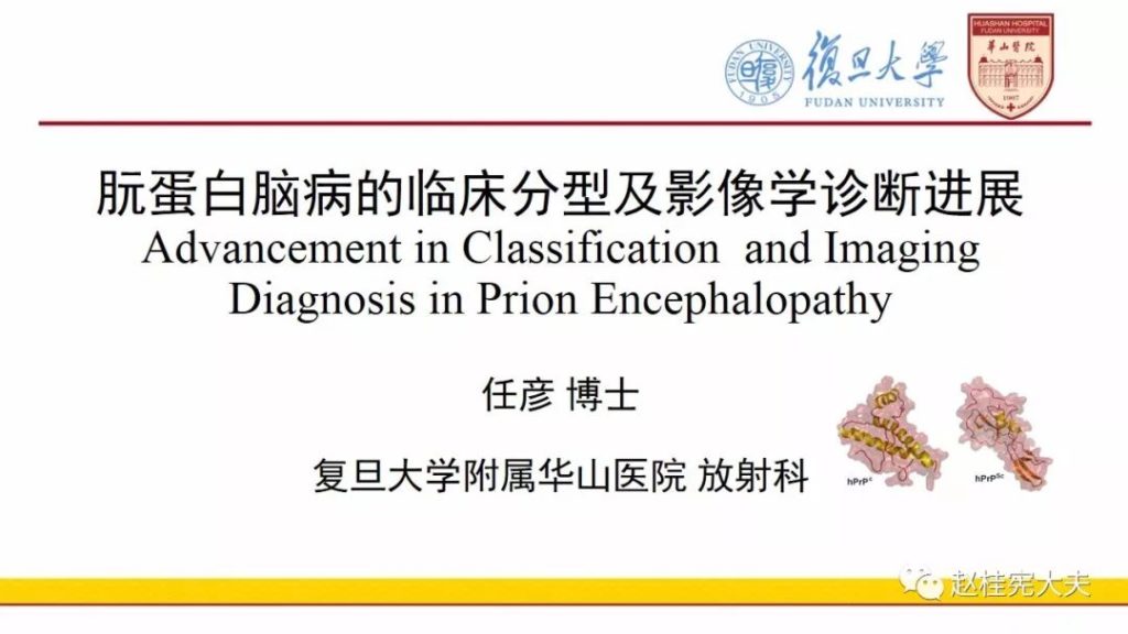 【PPT】朊蛋白脑病的临床分型及影像学诊断进展
