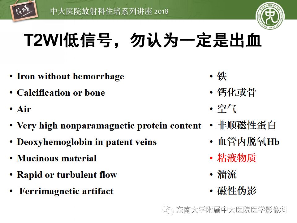 【PPT】脑内出血转归影像学表现