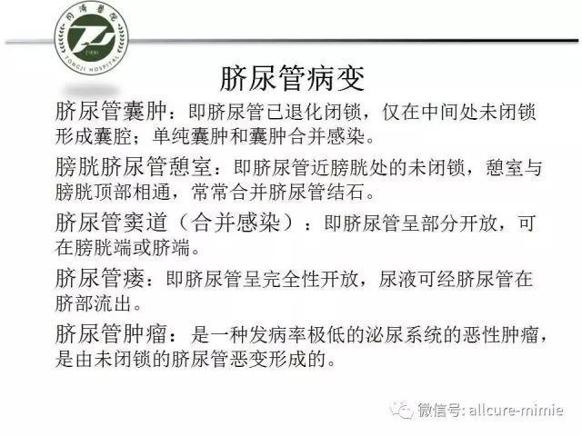 【PPT】正常脐尿管及脐尿管病变的影像学表现