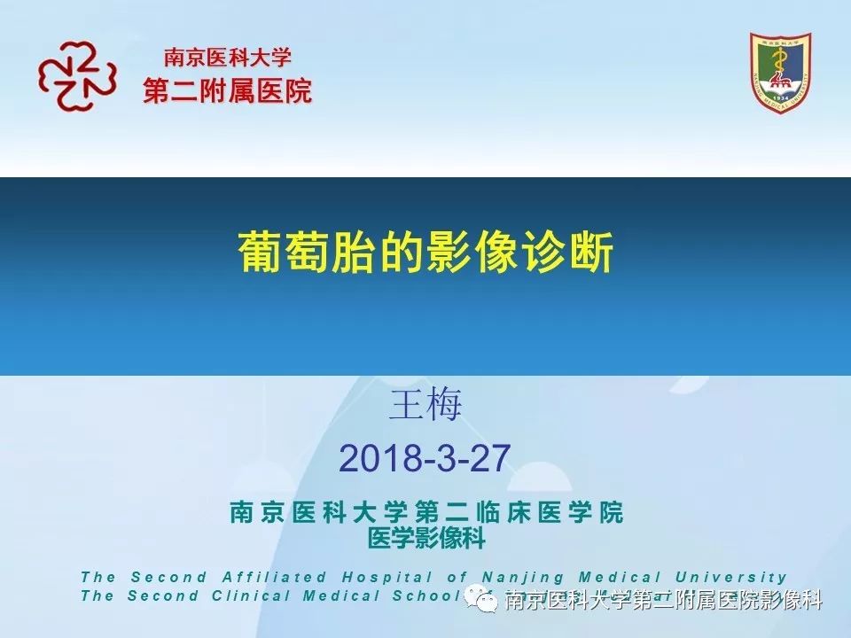 【PPT】葡萄胎的影像学诊断