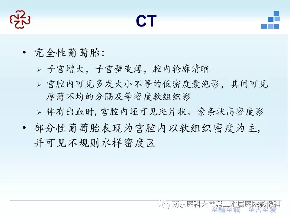 【PPT】葡萄胎的影像学诊断