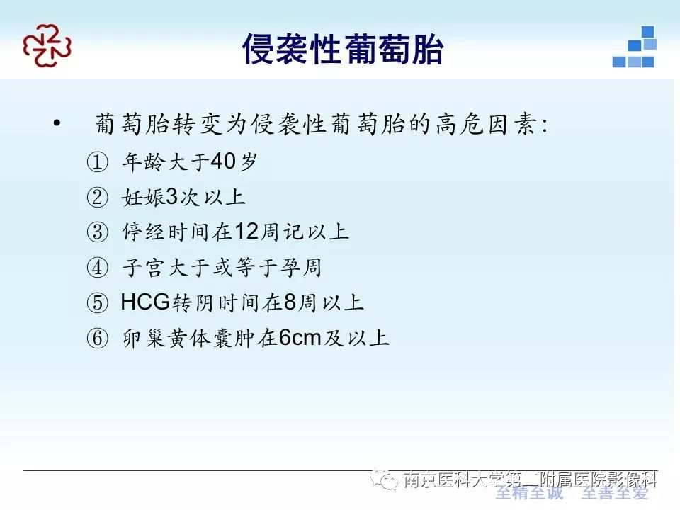 【PPT】葡萄胎的影像学诊断