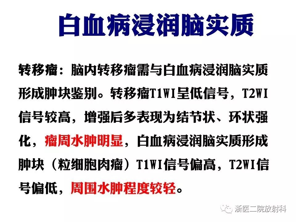 【病例】中枢神经系统白血病1例MR影像表现