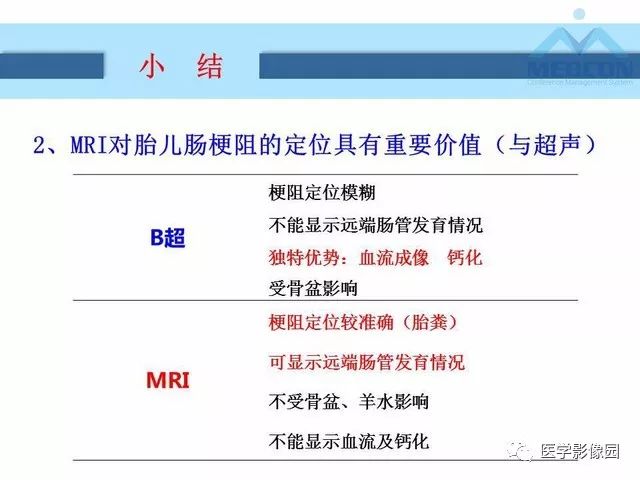 【PPT】胎儿肠梗阻：MRI表现与分析